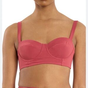 NWT bikini set - balconette top and Boyshort Swimsuit Bottom -  in Sunbaked Red